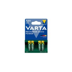 Elem tölthető akku AAA mikro 1000 mAH Power 4 db/csomag, Varta Irodatechnika, kellékei Varta