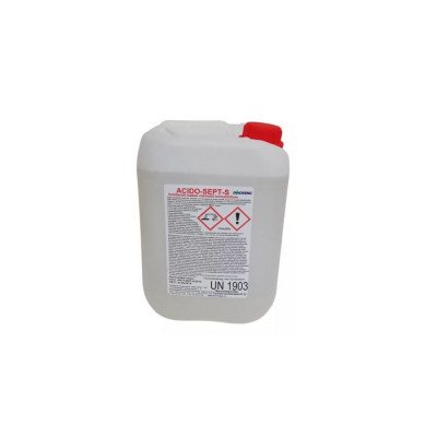 Vízkőoldó fertőtlenítő hatású 5 liter Acido Sept S Vízkőoldó fertőtlenítő hatású 5 liter Acido Sept S