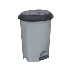 Szemetes kuka pedálos műanyag 12 literes szürke UP126 Író- irodaszer, papíráru Planet