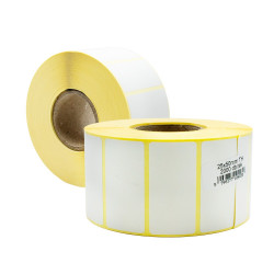 Etikett címke thermo, 25x50mm, tekercses, 2000 címke/tekercs Bluering® fehér