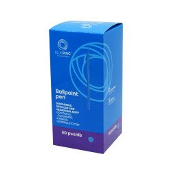 Golyóstoll 0,5mm hatszögletű test kupakos Bluering® Flash, írásszín kék Író- irodaszer, papíráru Bluering