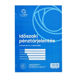 Időszaki pénztárjelentés A/4 álló 25x2+2lapos b.13-21/VX Bluering® Író- irodaszer, papíráru Bluering