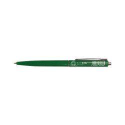 Golyóstoll 0,8mm, nyomógombos műanyag zöld test, Bluering® Z3, írásszín zöld Író- irodaszer, papíráru Bluering