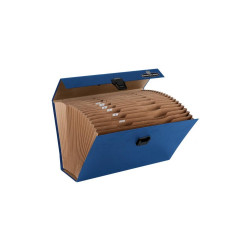Irattartó -. harmonikatáska, karton, 250 x 362 x 124 mm.,19 rekeszes, Fellowes® Bankers Box Handifile, kék Író- irodaszer, papíráru Fellowes