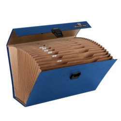 Irattartó -. harmonikatáska, karton, 250 x 362 x 124 mm.,19 rekeszes, Fellowes® Bankers Box Handifile, kék Író- irodaszer, papíráru Fellowes