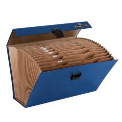 Irattartó -. harmonikatáska, karton, 250 x 362 x 124 mm.,19 rekeszes, Fellowes® Bankers Box Handifile, kék Író- irodaszer, papíráru Fellowes