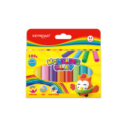 Gyurma készlet, 12 x 15 g, Keyroad Író- irodaszer, papíráru Keyroad