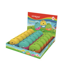 Hegyező, 2 lyukú, 18 db/display, Keyroad, Speedy Snail, vegyes színek Író- irodaszer, papíráru Keyroad