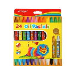 Kréta olajpasztell, 74 x 10 mm, 24 db/doboz, Keyroad Író- irodaszer, papíráru Keyroad