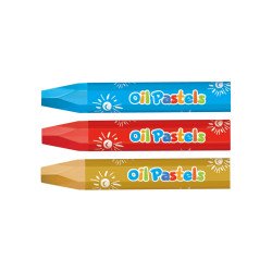Kréta olajpasztell, 74 x 10 mm, 24 db/doboz, Keyroad Író- irodaszer, papíráru Keyroad