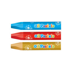 Kréta olajpasztell, 74 x 10 mm, 12 db/doboz, Keyroad Író- irodaszer, papíráru Keyroad
