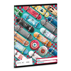 Füzet iskolai A5, 32lap, sima 20-32 Ars Una ROLLIN MANIA (5228) 22 10db/csomag Író- irodaszer, papíráru Ars Una