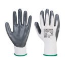 Védőkesztyű PU tenyérmártással nylon S-es méret A310 Portwest szürke-fehér