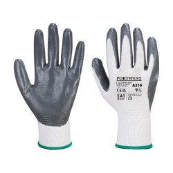 Védőkesztyű PU tenyérmártással nylon méret: S szín: szürke-fehér A310 Portwest Iroda üzemeltetés, munkavédelem Egyéb