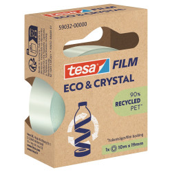 Ragasztószalag 19mmx10m irodai átlátszó újrahasznosított Tesa Eco & Crystal Javítás, ragasztás, csomagolás Tesa