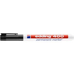 Alkoholos marker 1 mm, kerek hegyű, Edding 400 fekete Író- irodaszer, papíráru EDDING