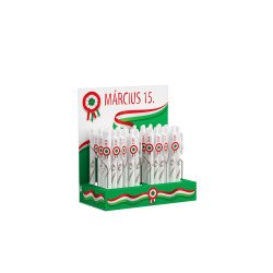 Golyóstoll 0,8mm, nyomógombos Ico kokárdás, 48 db/display, írásszín kék Író- irodaszer, papíráru Ico