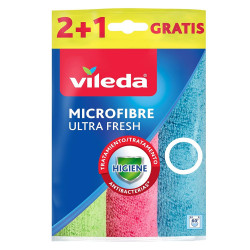Törlőkendő mikroszálas 3D 3 db/csomag UltraFresh Vileda_F2173V Iroda üzemeltetés, munkavédelem Vileda háztartási