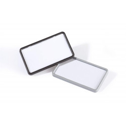 Névkitűző 40x75mm, mágnessel, 25 db/csomag, Durable Card fekete Író- irodaszer, papíráru Durable