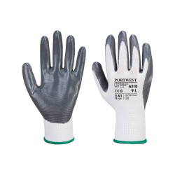 Védőkesztyű PU tenyérmártással nylon méret: XL szín: szürke-fehér A310 Portwest Iroda üzemeltetés, munkavédelem Egyéb
