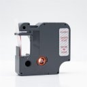 Feliratozógép szalag kompatibilis Dymo D1 S0720520/45012 12mmx7m ECO piros/víztiszta