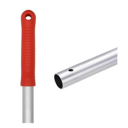 Felmosónyél alumínium (eloxált) 140 cm pattintós  AE140R piros markolat Iroda üzemeltetés, munkavédelem Selmop