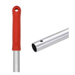 Felmosónyél alumínium (eloxált) 140 cm pattintós  AE140R piros markolat Iroda üzemeltetés, munkavédelem Selmop