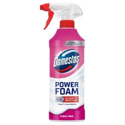 WC és fürdőszoba tisztító hab 435 ml Domestos Power Foam Floral Fresh Iroda üzemeltetés, munkavédelem Domestos