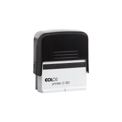 Bélyegző C50 Printer Colop fekete ház/lila párna Irodatechnika, kellékei Colop