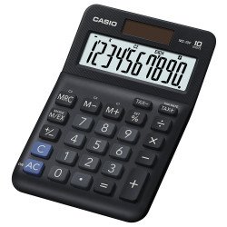 Számológép asztali 10 digit nagy, döntött kijelző Casio MS 10 F fekete Irodatechnika, kellékei Casio