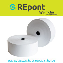 Hőpapír 58mm széles, 250fm hosszú, cséve 25mm, BPA mentes nyomatlan, TOMRA MOHU visszaváltó gépekhez Bluering® Író- irodaszer, papíráru Bluering