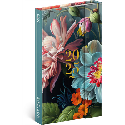 Határidőnapló mágnessel záródó, fehér lapokkal Fox 130x160 mm, Presco