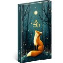 Határidőnapló mágnessel záródó, fehér lapokkal Fox 130x160 mm, Presco
