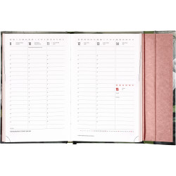 Határidőnapló mágnessel záródó, fehér lapokkal Japan 130x160 mm, Presco