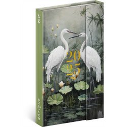 Határidőnapló mágnessel záródó, fehér lapokkal Japan 130x160 mm, Presco Író- irodaszer, papíráru Presco
