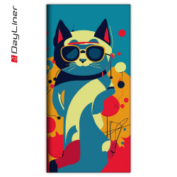 Zsebnaptár Colors fekvő heti, fehér lapokkal Astro Cat Dayliner 2026. Író- irodaszer, papíráru Dayliner