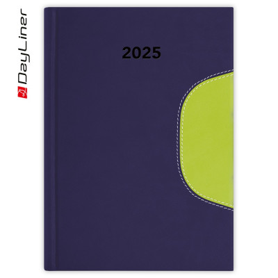 Határidőnapló Memphis B5 heti, fehér lapokkal kék-zöld Dayliner 2026.