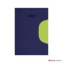 Határidőnapló Memphis B5 heti, fehér lapokkal kék-zöld Dayliner 2027.