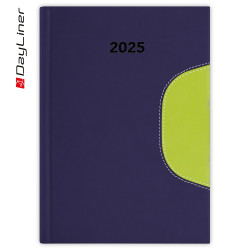 Határidőnapló Memphis B5 heti, fehér lapokkal kék-zöld Dayliner 2026. Író- irodaszer, papíráru Dayliner