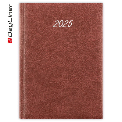 Határidőnapló Rebel B5 heti, krémszínű lapokkal bordó Dayliner 2026.