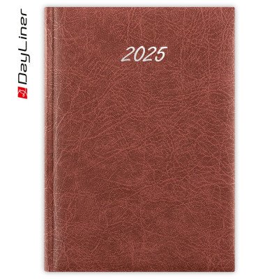 Határidőnapló Rebel B5 heti, krémszínű lapokkal bordó Dayliner 2027.