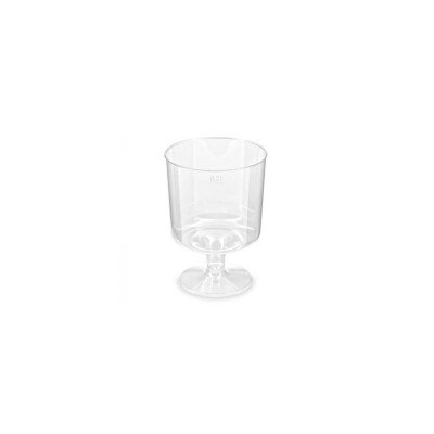 Pohár 2 dl műanyag talpas 10 db/csomag