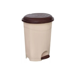Szemetes kuka pedálos műanyag 12 literes barna UP126B Író- irodaszer, papíráru Planet
