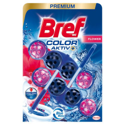 WC illatosító 2 x 50 g golyós Color Aktiv Bref Fresh Flowers Iroda üzemeltetés, munkavédelem Bref