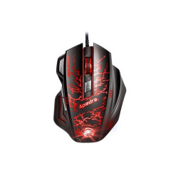 Egér optikai vezetékes iMICE A7 Apedra fekete-piros Számítástechnika és kellékei Apedra