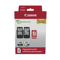 Canon PG510/511 tintapatron multipack + 50lap GP501 10x15 fényes fotópapír ORIGINAL Nyomtatók, másolók, kellékeik Canon