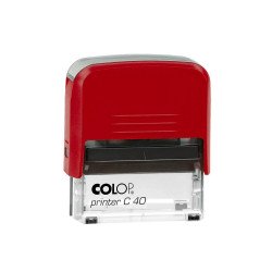 Bélyegző C40 Colop piros átlátszó ház/fekete párna Irodatechnika, kellékei Colop