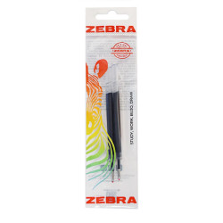 Tollbetét zselés 0,5mm, JF Zebra, írásszín kék 2db/csomag Író- irodaszer, papíráru Zebra
