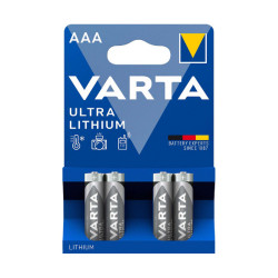 Elem AAA ceruza LR03 4 db/csomag, Varta Ultra Lithium Irodatechnika, kellékei Varta
