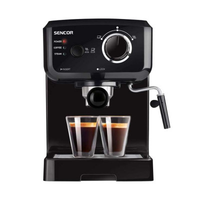 Kávéfőző  Eszpresszó Sencor SES1710BK 1140W, Fekete Kávéfőző  Eszpresszó Sencor SES1710BK 1140W, Fekete